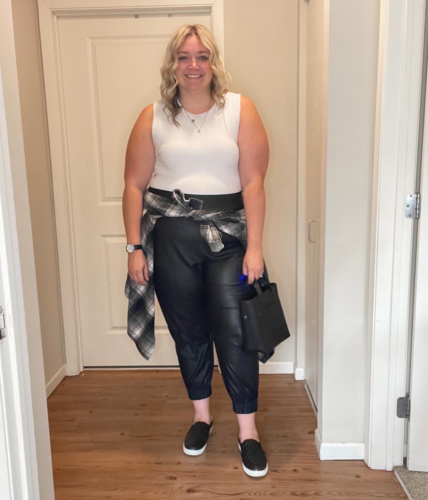 Pleather Joggers – Athleisure