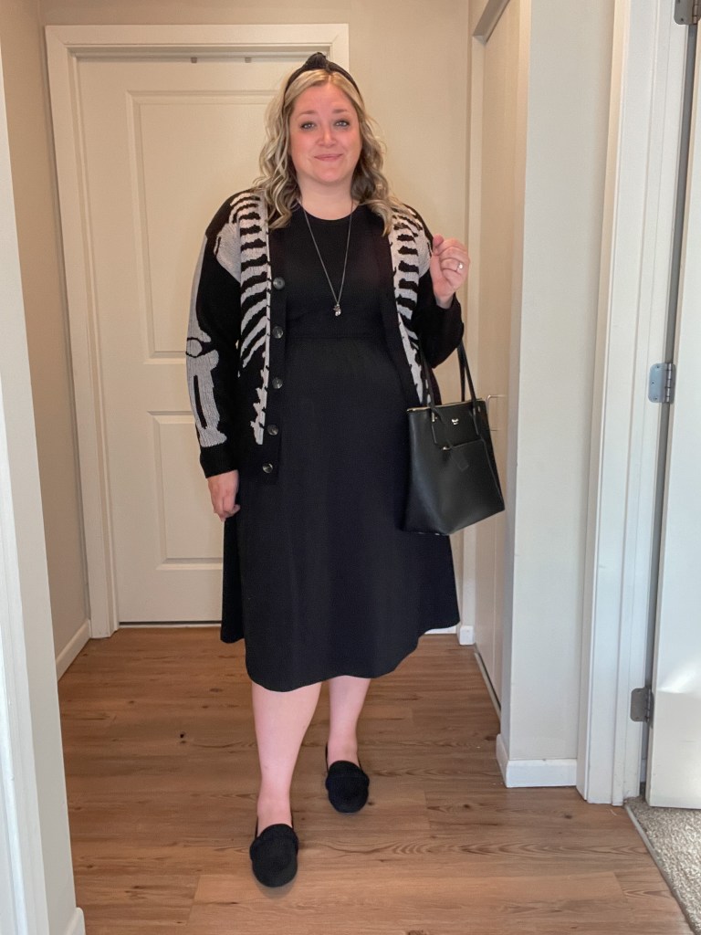 Plus Size Skeleton Sweater Outfit