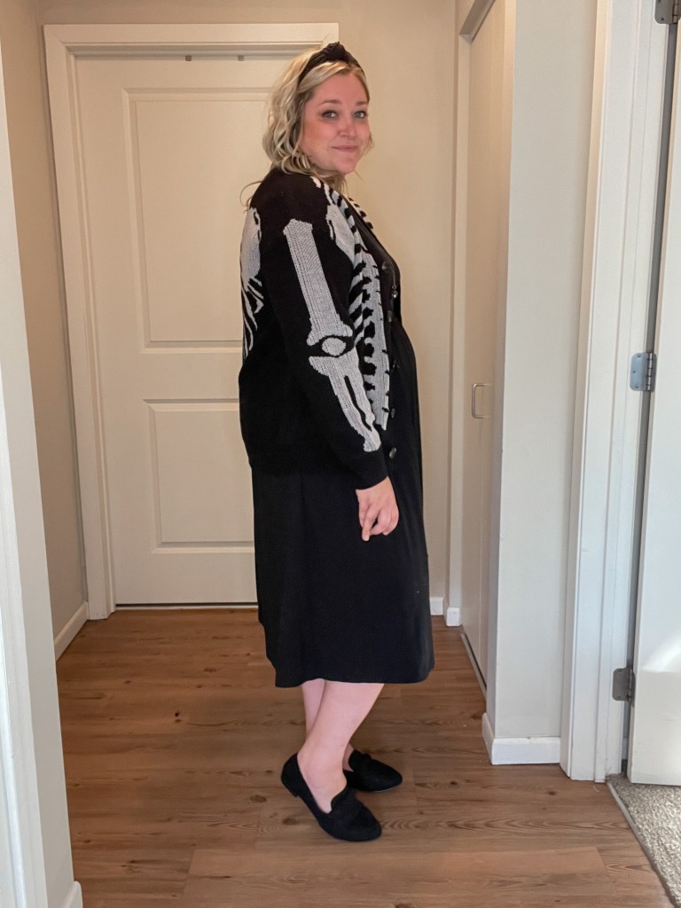 SheIn Skeleton Sweater Side