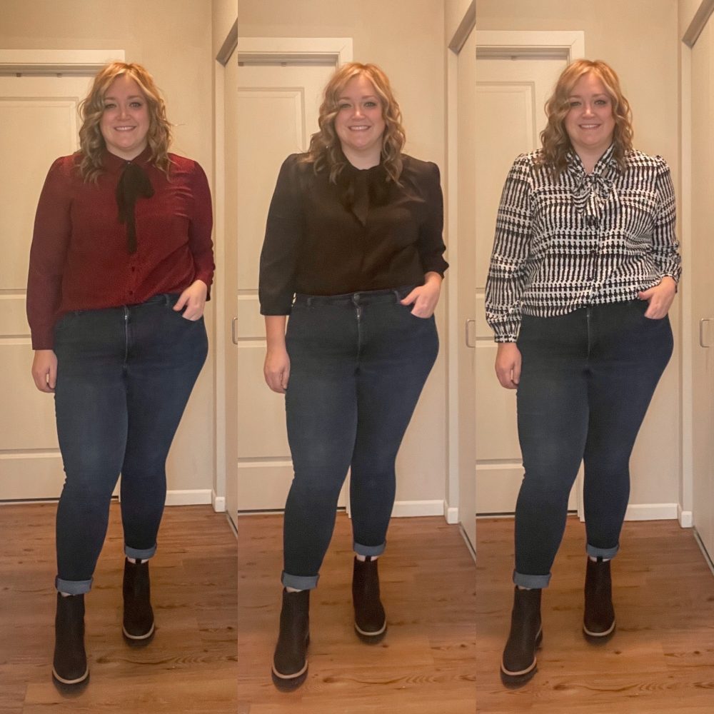 Tie Neck Blouse – Plus Size Work Fashion