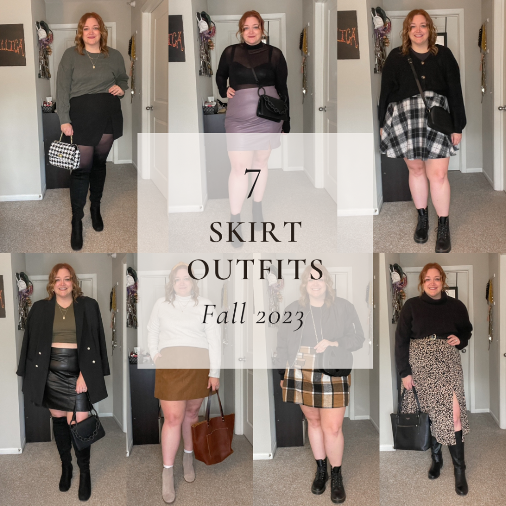 7 Skirt Outfits – Plus Size Fall Style