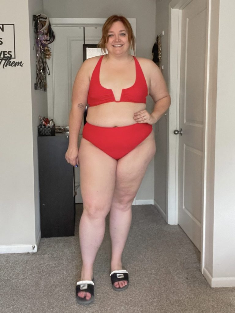 Fourth of July Plus Size Swimsuit Inspiration Tara Jane Style