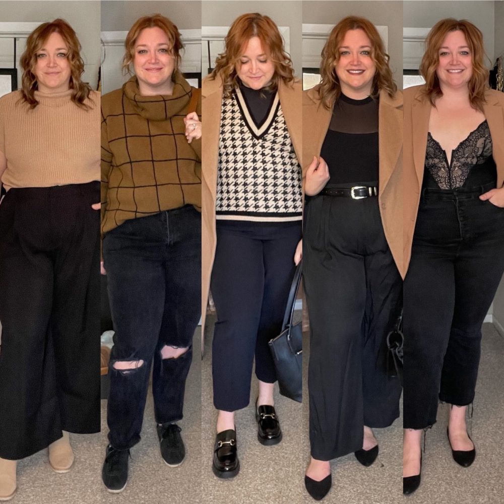 Camel and Black  – Plus Size Fall&nbsp;Fashion