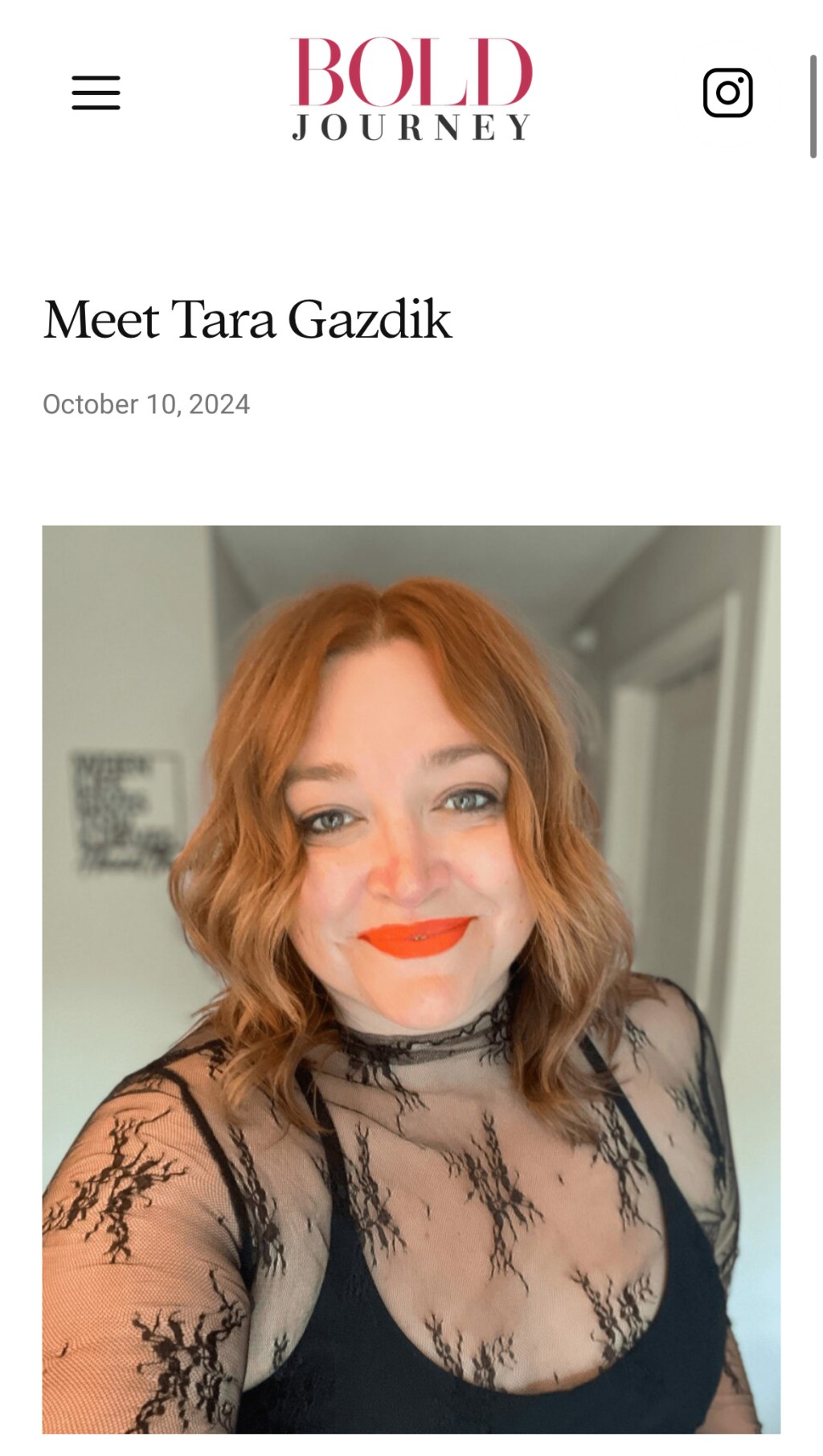 Bold Journey Interview – Tara Jane&nbsp;Style