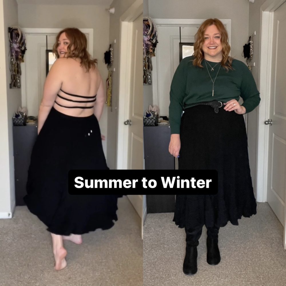 Summer Dress to Winter Outfit
